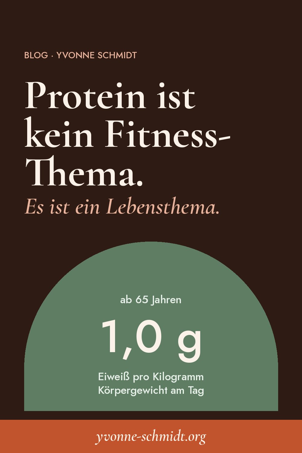 Protein ist kein Fitness-Thema. Es ist ein Lebensthema.